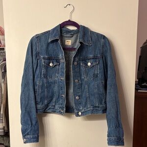 GAP Classic Blue American Flag Denim Jacket